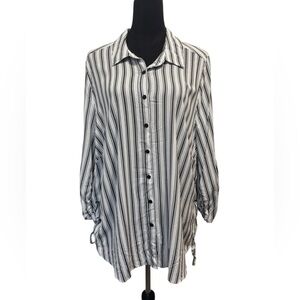 Pennington's In Every Story Long Sleeve Stripe Tunic Blouse